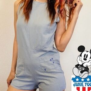 XXL Romper 2X Disney Mickey Minnie Ears Boho Beach Gypsy Disneyland Lagenlook